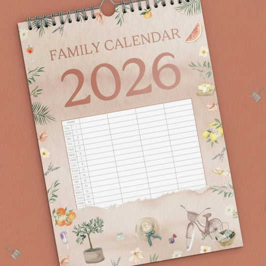 Family Calendar 2026 - A3