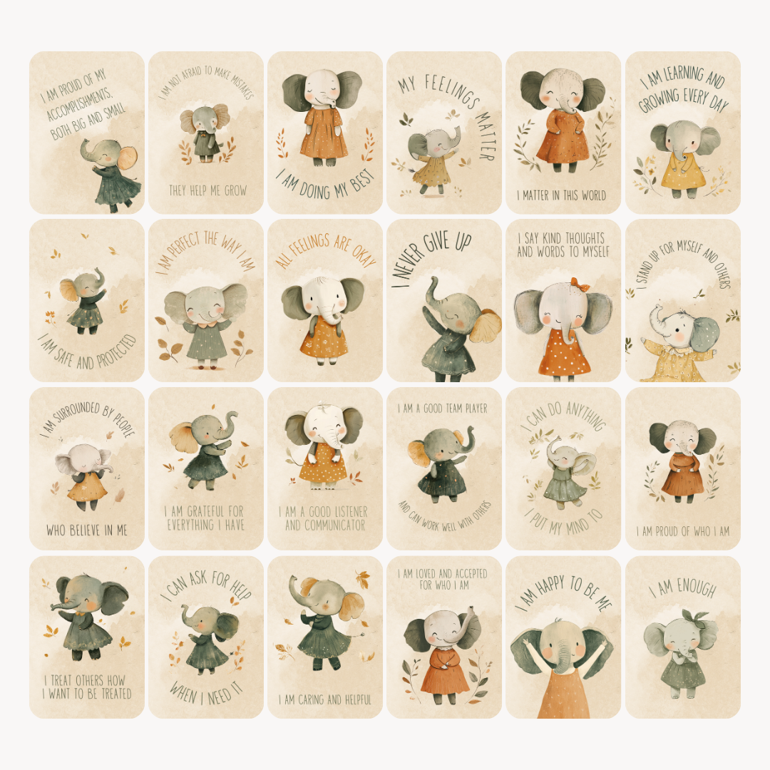 Affirmation Cards for Bigger Kids