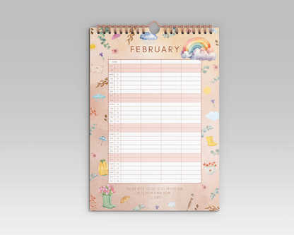 A3 Family Calendar 2025 - Little Goose