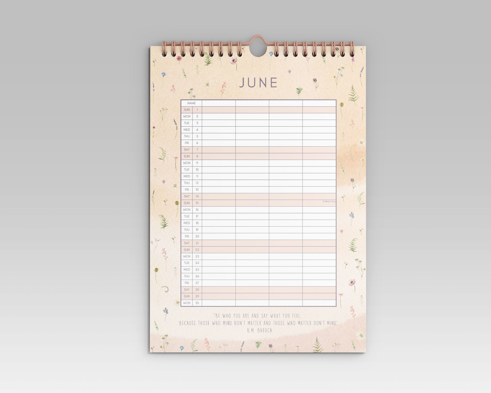 A3 Family Calendar 2025 - Little Goose