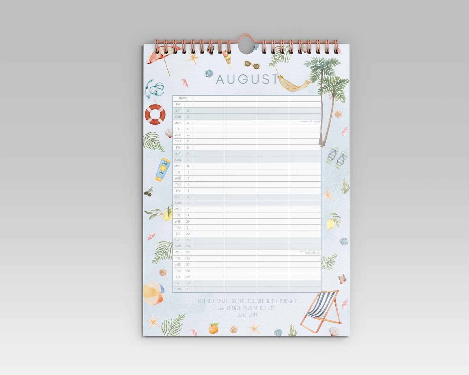 A3 Family Calendar 2025 - Little Goose