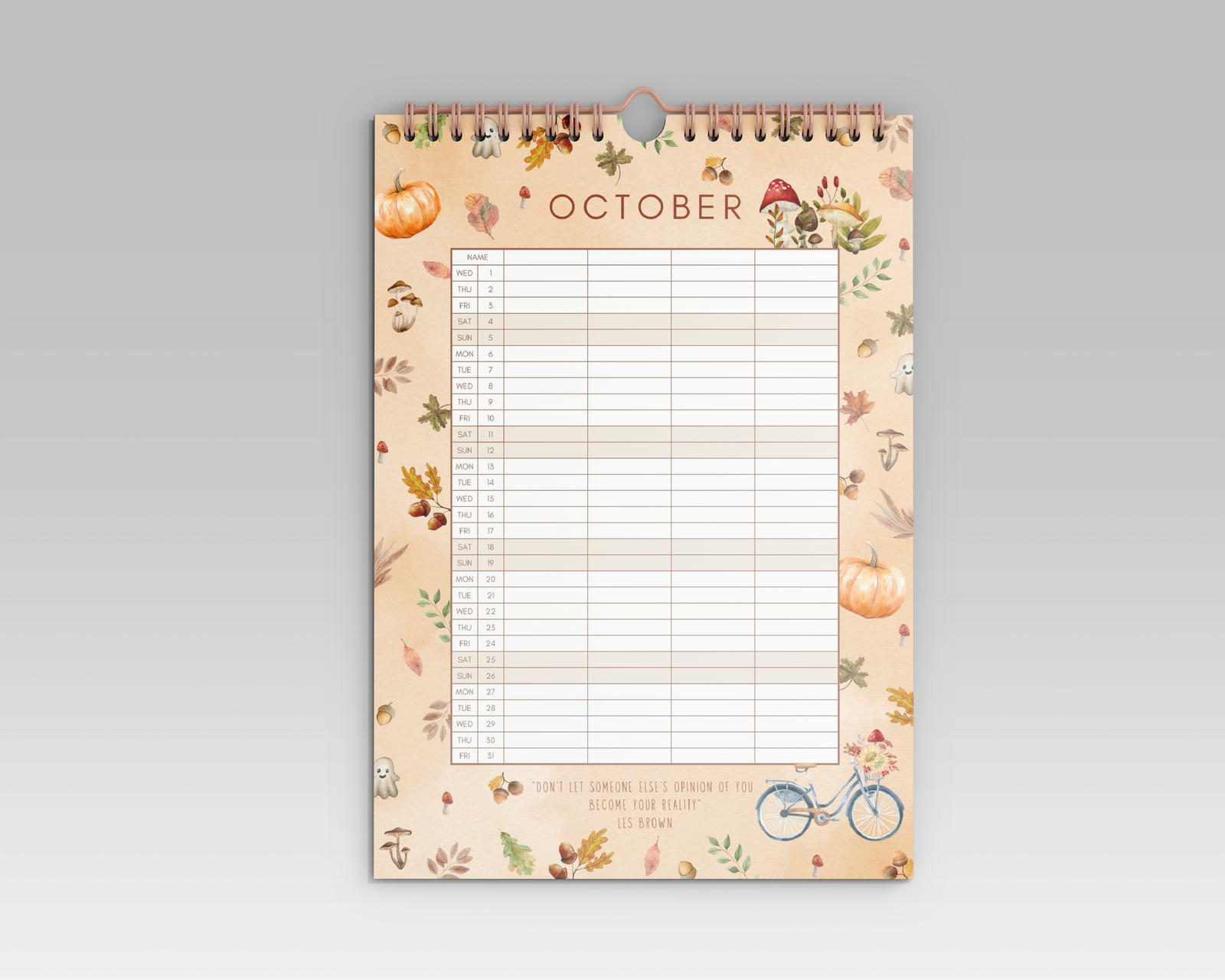 A3 Family Calendar 2025 - Little Goose