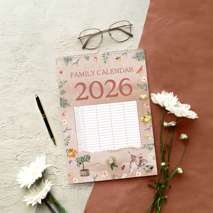 Family Calendar 2026 - A3