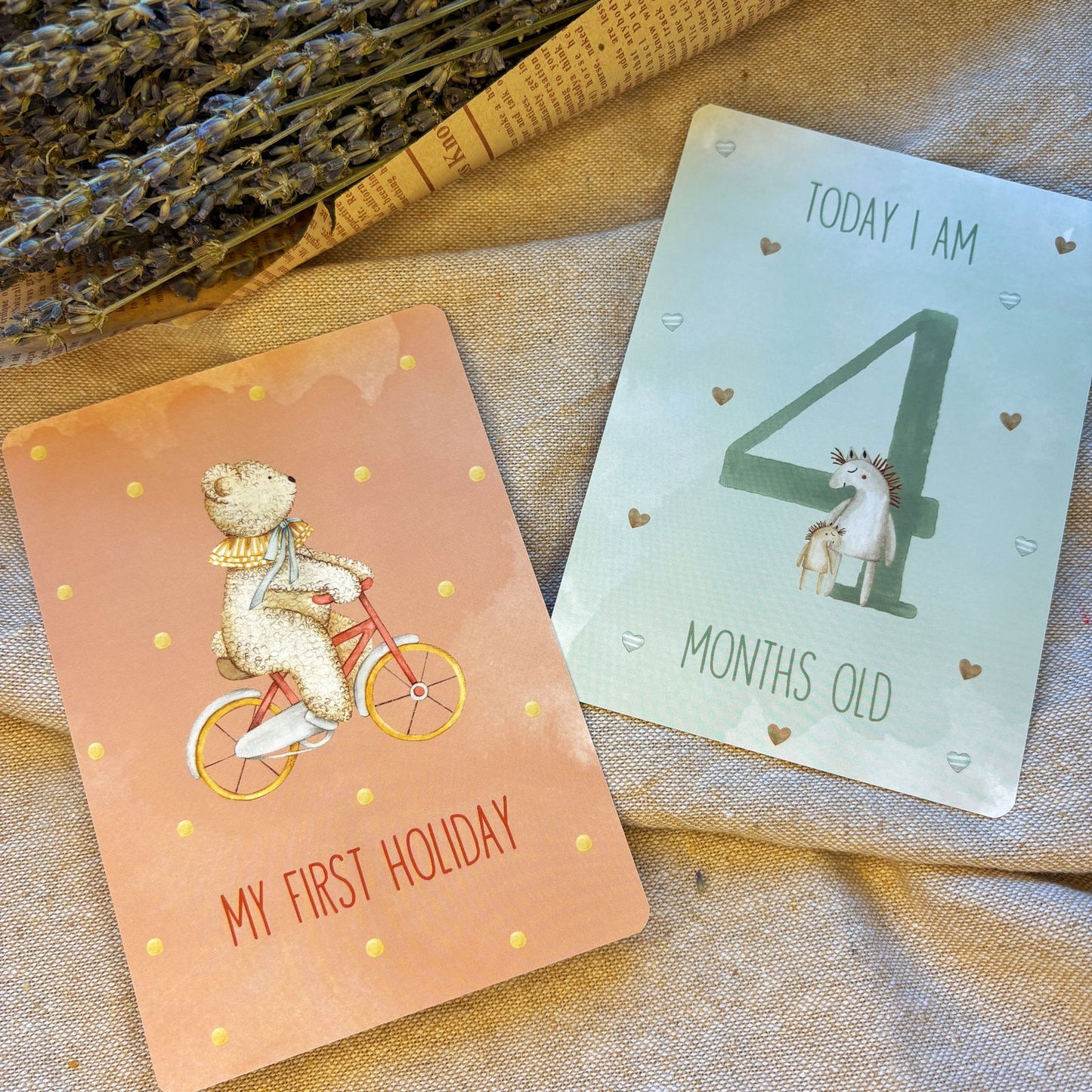 Baby Milestone Cards - Little Goose