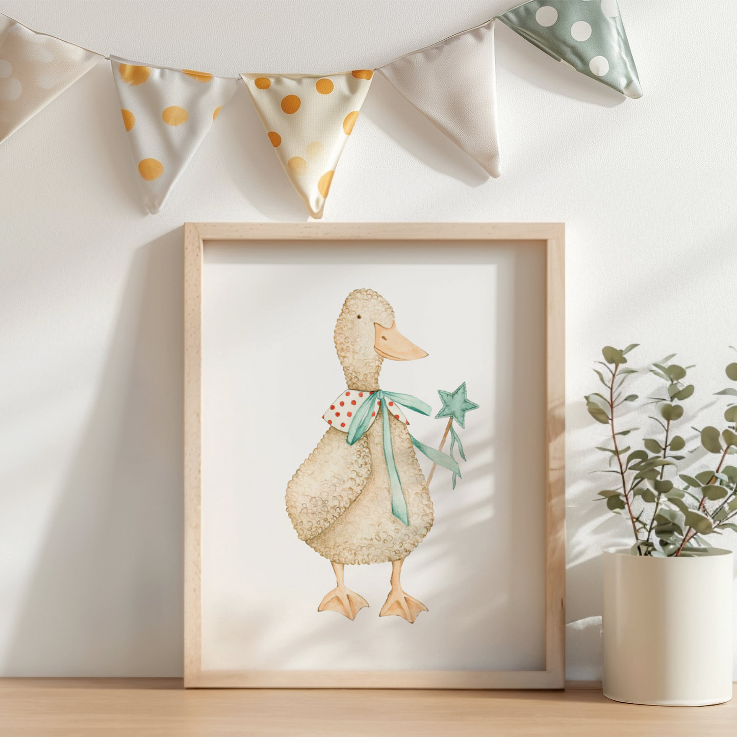 Happy Duck Poster - Little Goose