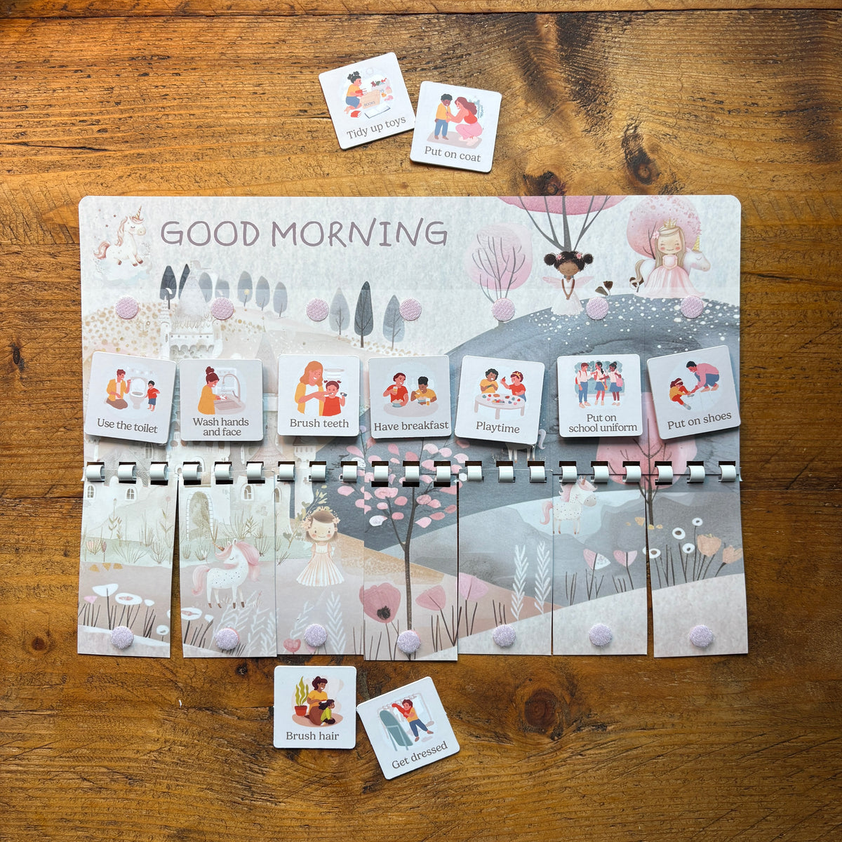 Kids Routine Planner | Visual Schedule | Morning & Evening | Little Goose