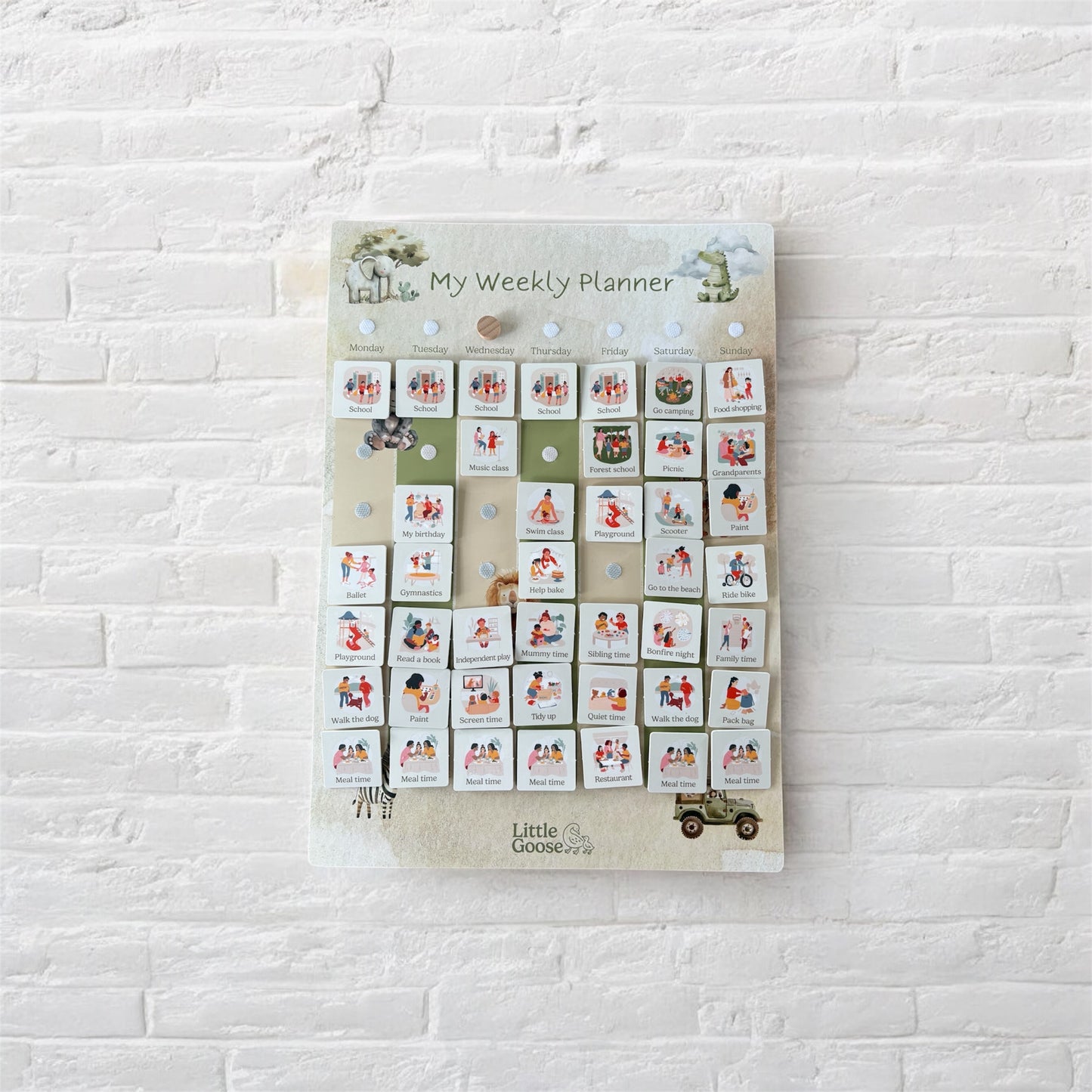 Weekly Planner for Kids A3