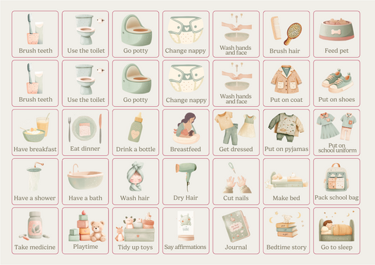 Routine Planner Task Cards