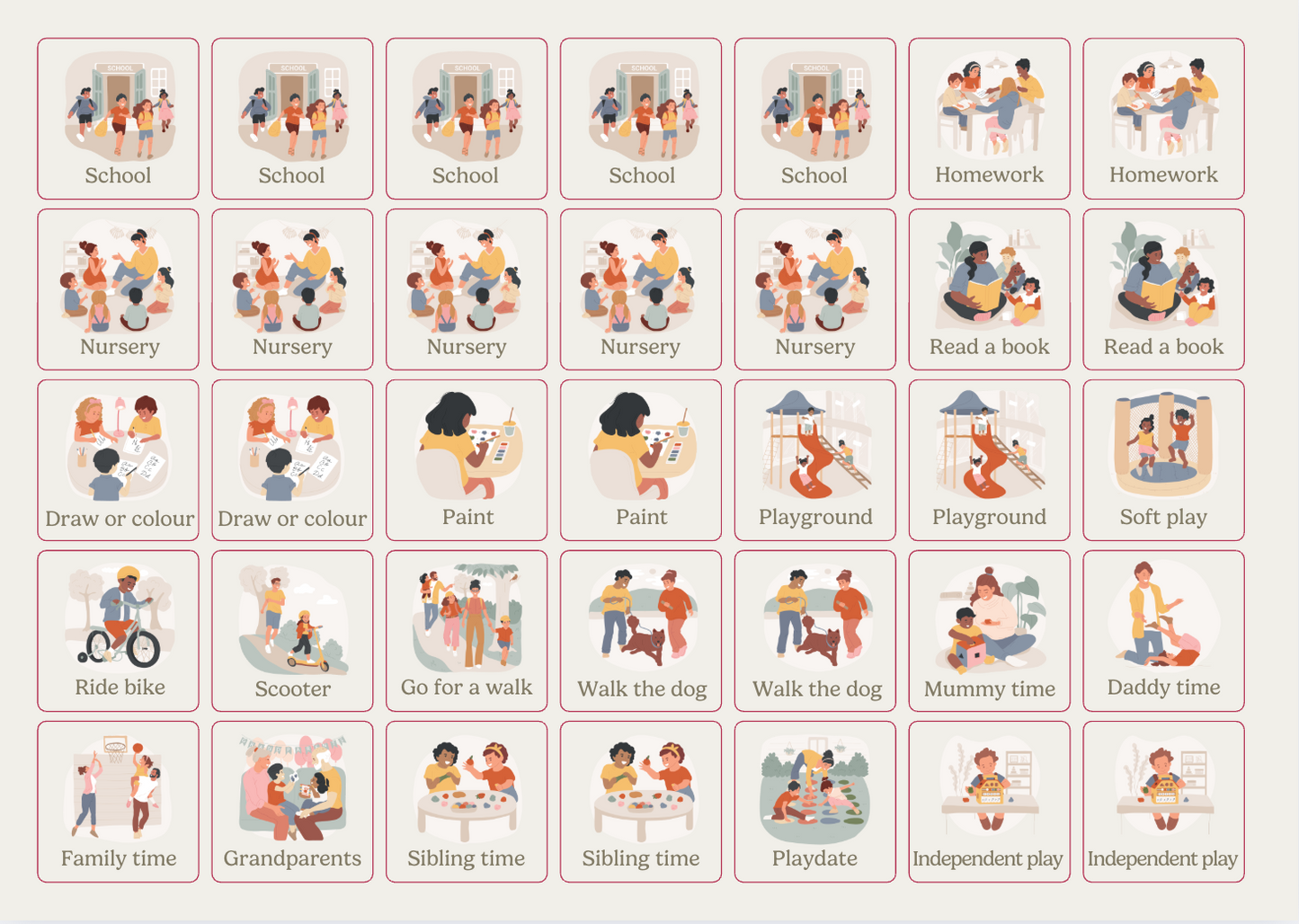 Planner Add-On Cards