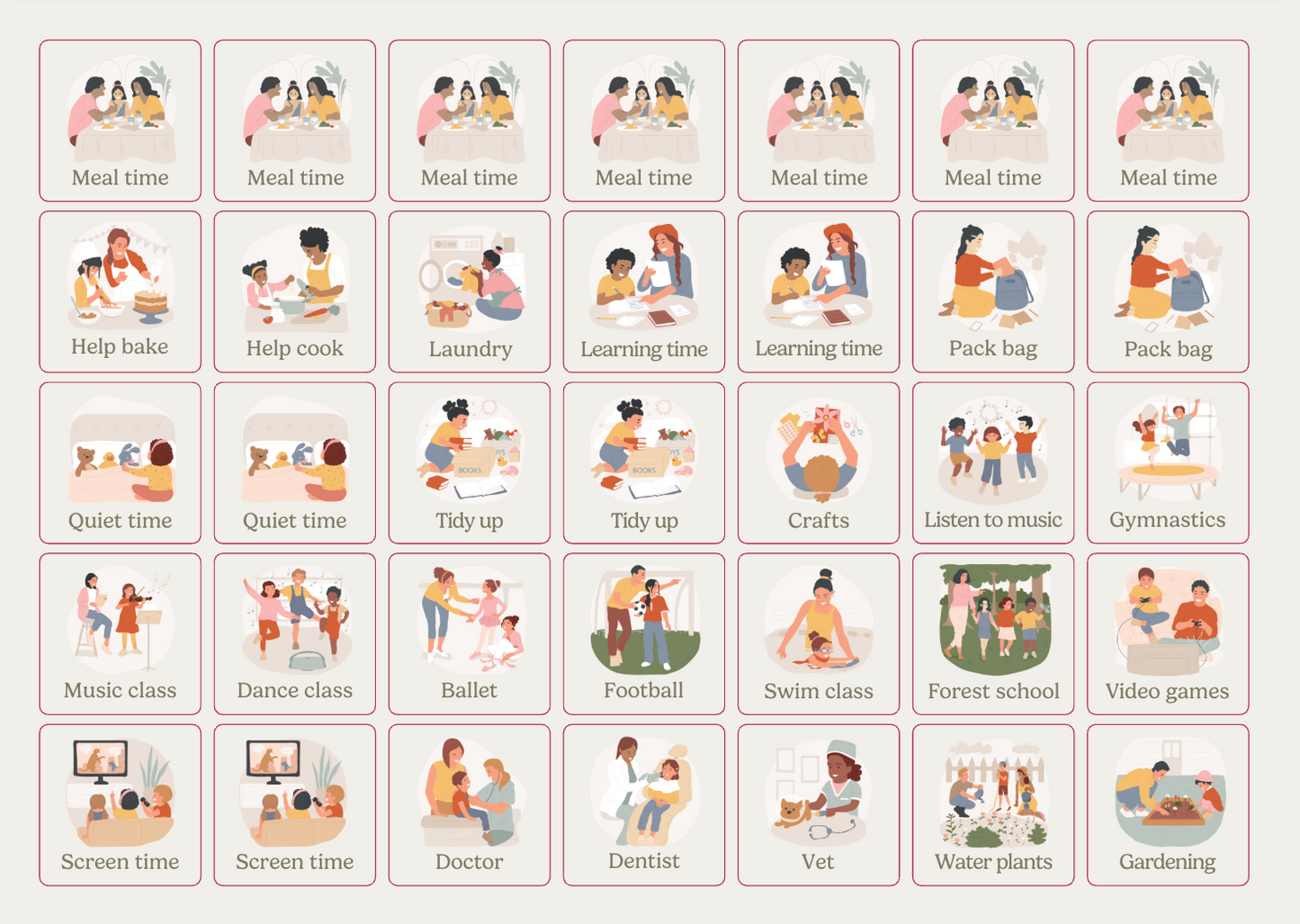 Planner Add-On Cards