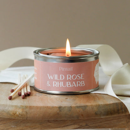 Wild Rose and Rhubarb Candle